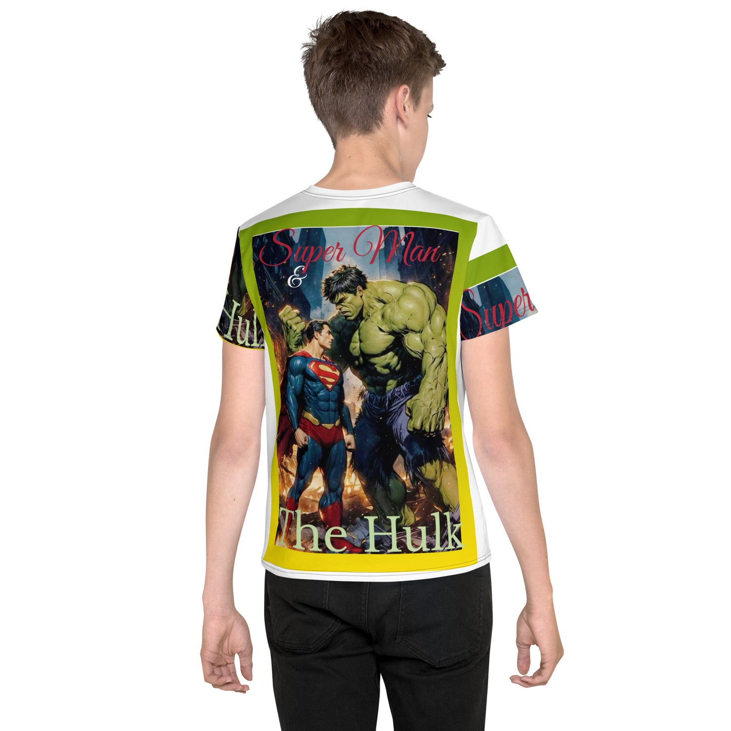 superman and the hulk t-shirt