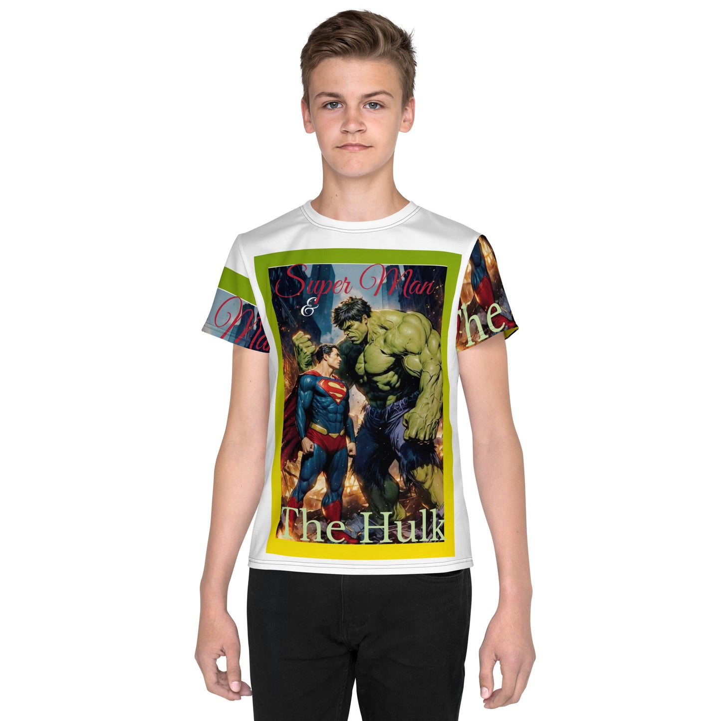 superman and the hulk t-shirt