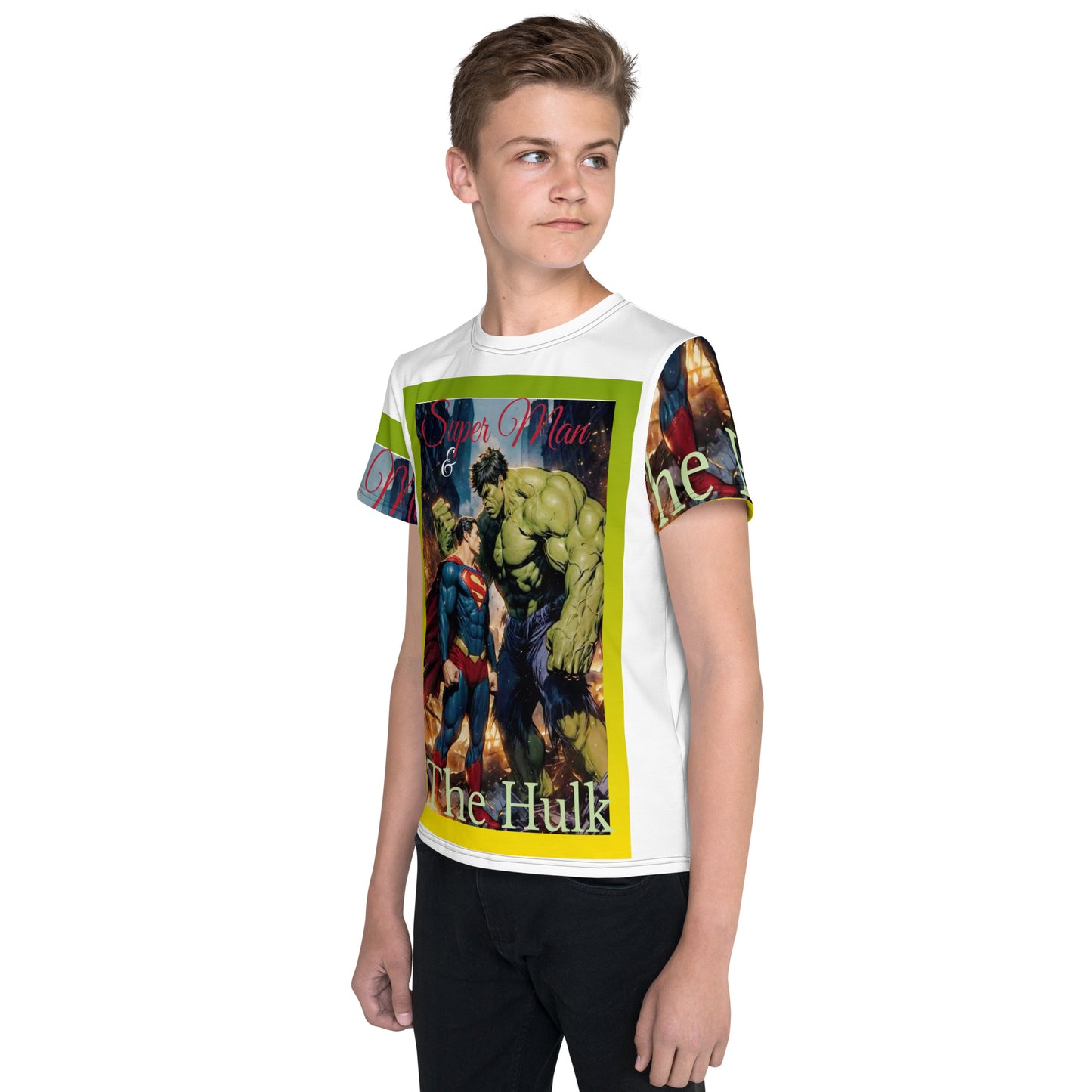 superman and the hulk t-shirt