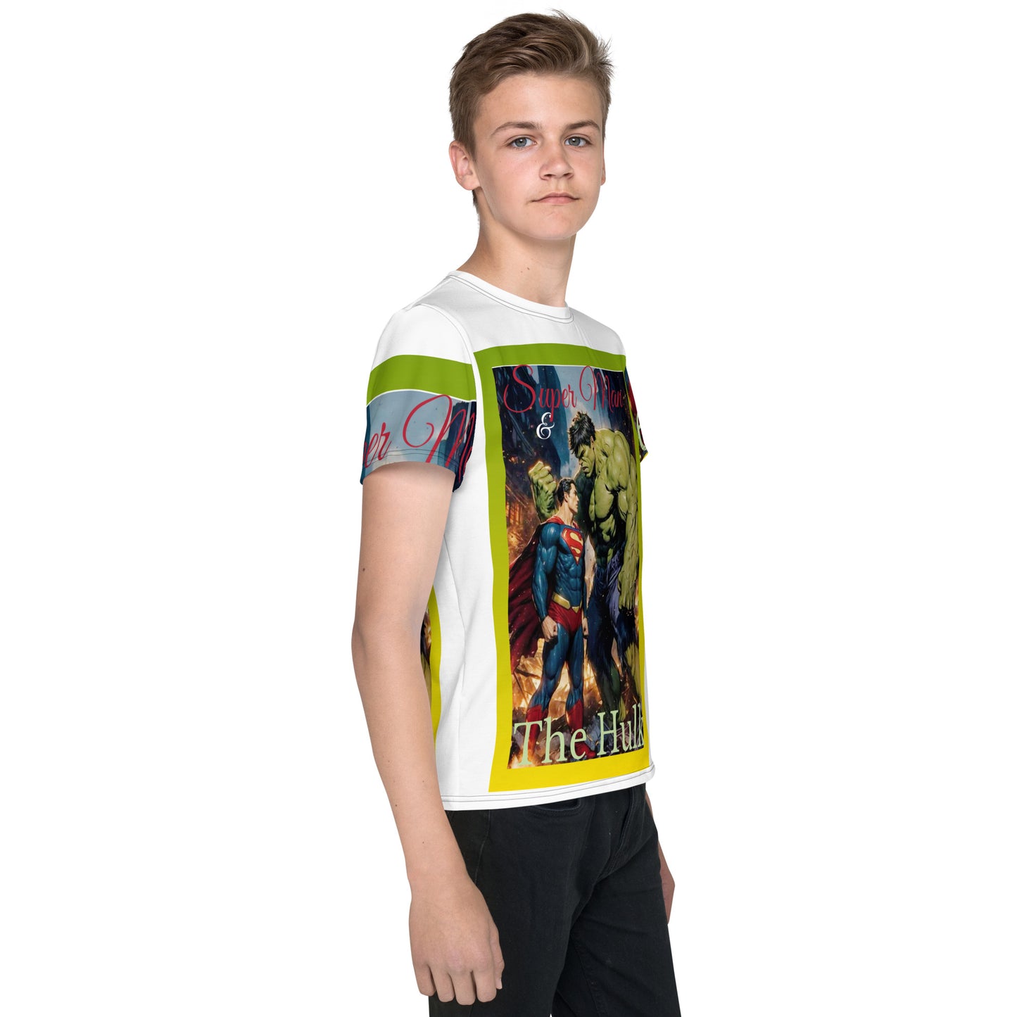 superman and the hulk t-shirt